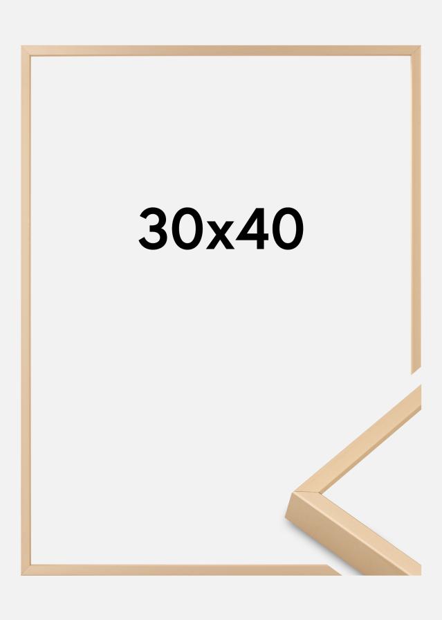 Cornice in alluminio Vetro Acrilico Ottone 30x40 cm