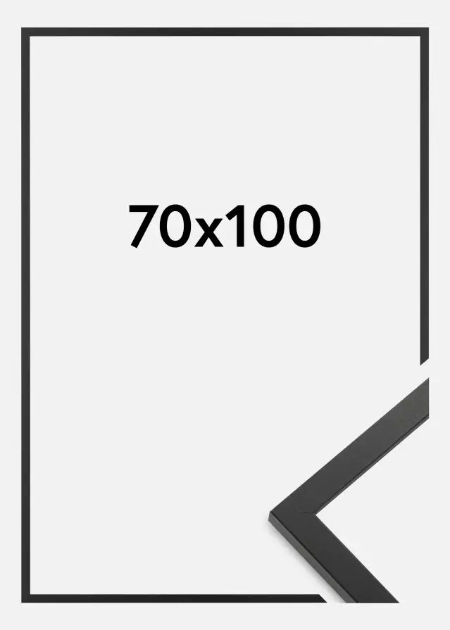 Cornice Trendy Vetro Acrilico Nero 70x100 cm