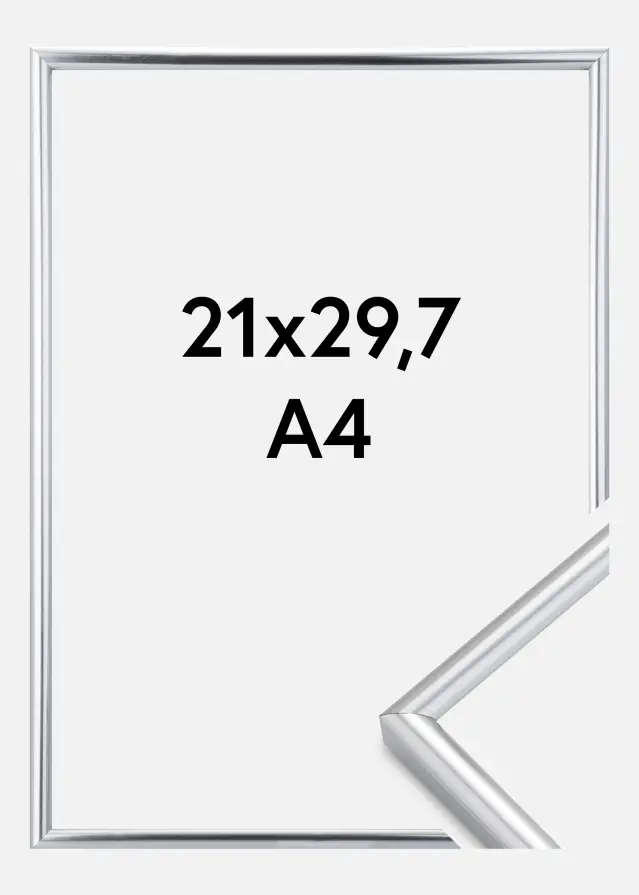 Cornice Galeria Argento 21x29,7 cm (A4)