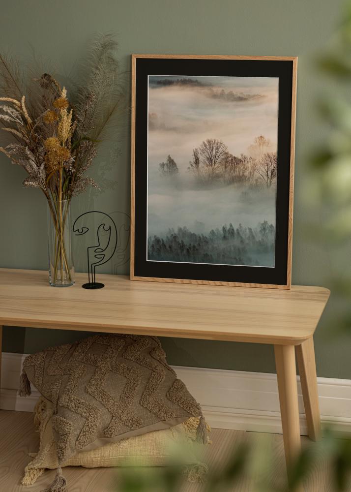 Cornice Oslo Rovere 30x40 cm - Passe-partout Nero 18x27 cm