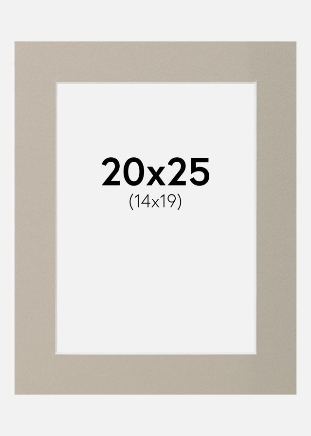 Passe-partout Grigio perla 20x25 cm (14x19)