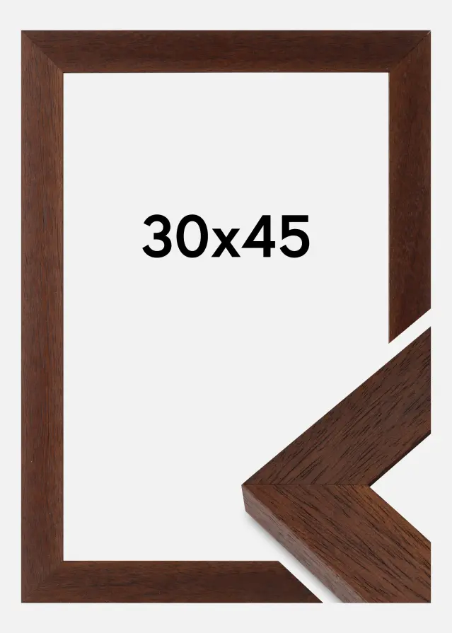Cornice Juno Vetro Acrilico Teak 30x45 cm