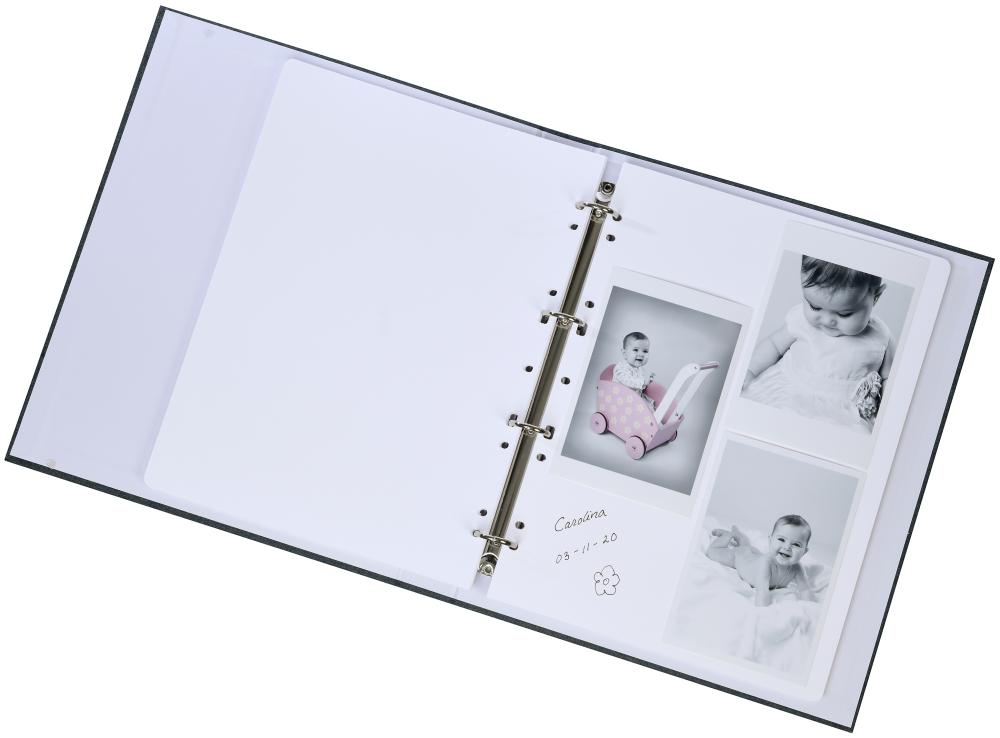 Base Line Canvas Raccoglitore ad anelli - Blå