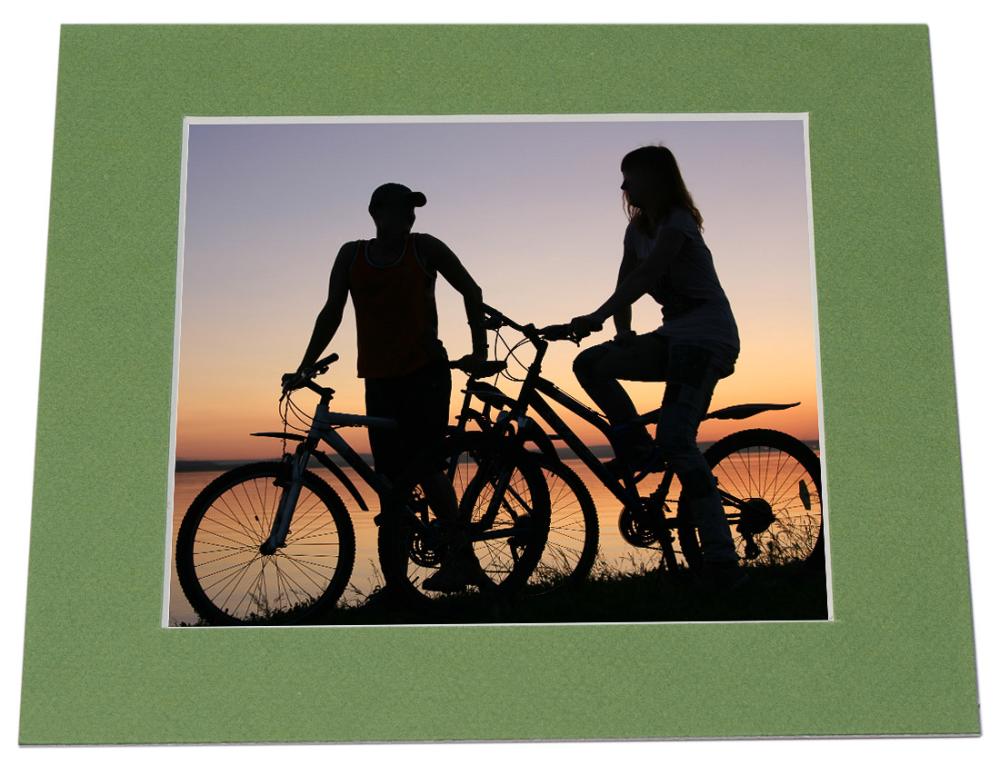 Passe-partout Verde (Bordo interno bianco) - Su misura