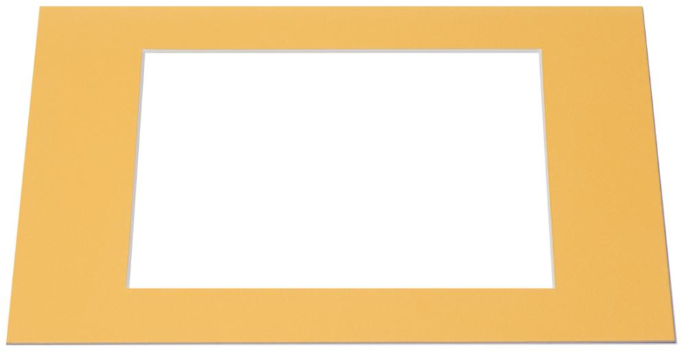 Passe-partout Giallo (Bordo interno bianco) - Su misura