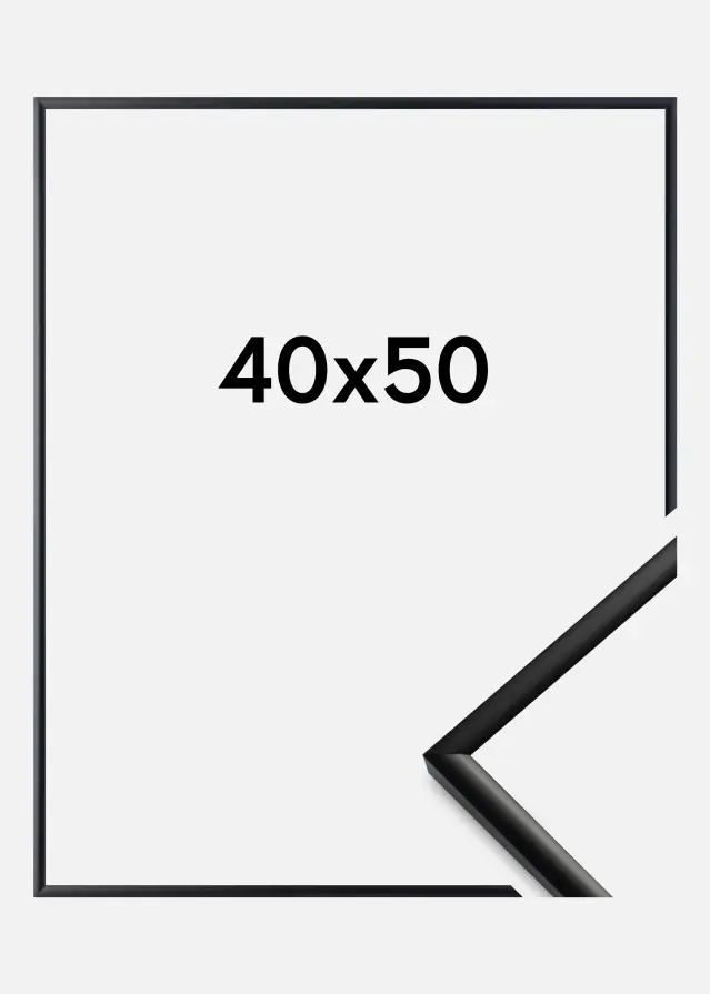 Cornice New Lifestyle Vetro acrilico Nero opaco 40x50 cm
