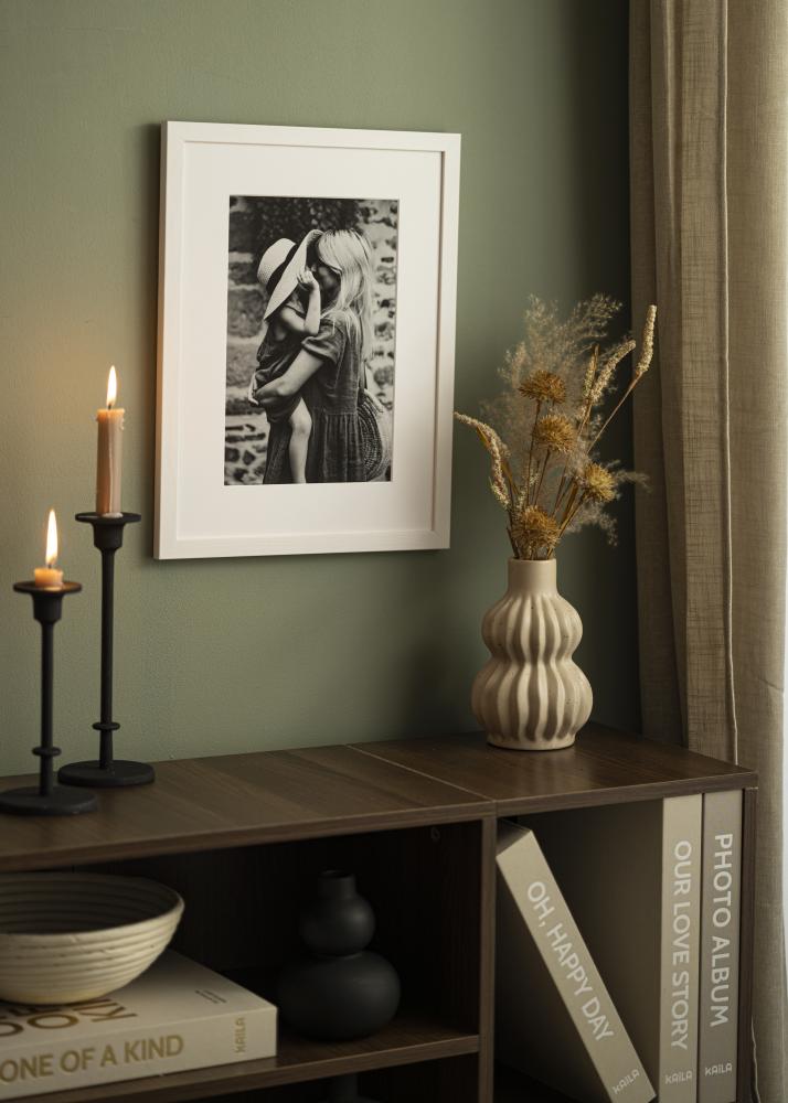 Passe-partout Super bianco (Bordo interno bianco) 50x60 cm (39x49 cm)