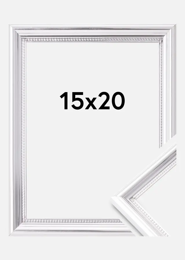 Cornice Gala Vetro acrilico Argento 15x20 cm