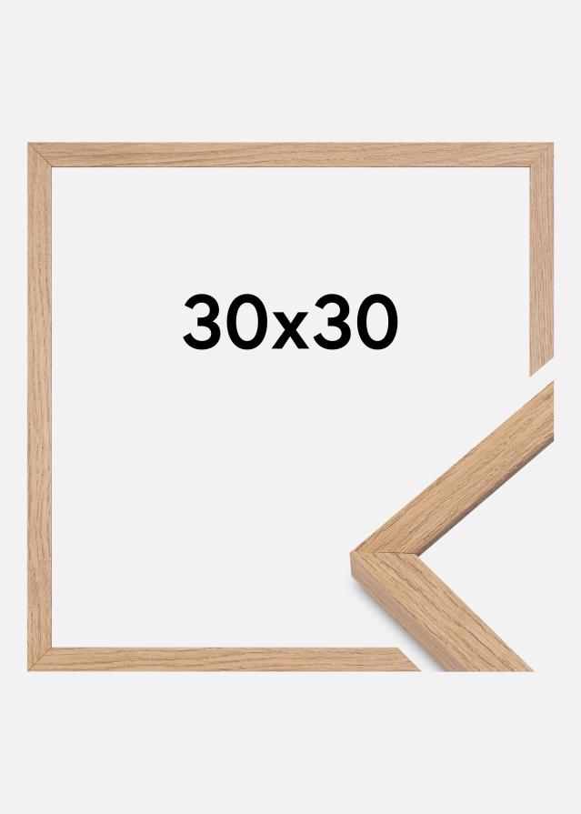 Cornice Montgomery Opaco Vetro antiriflesso Rovere 30x30 cm