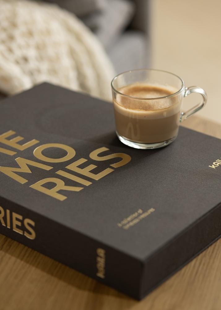 KAILA MEMORIES Black XL - Coffee Table Photo Album - 60 Immagini 11x15 cm