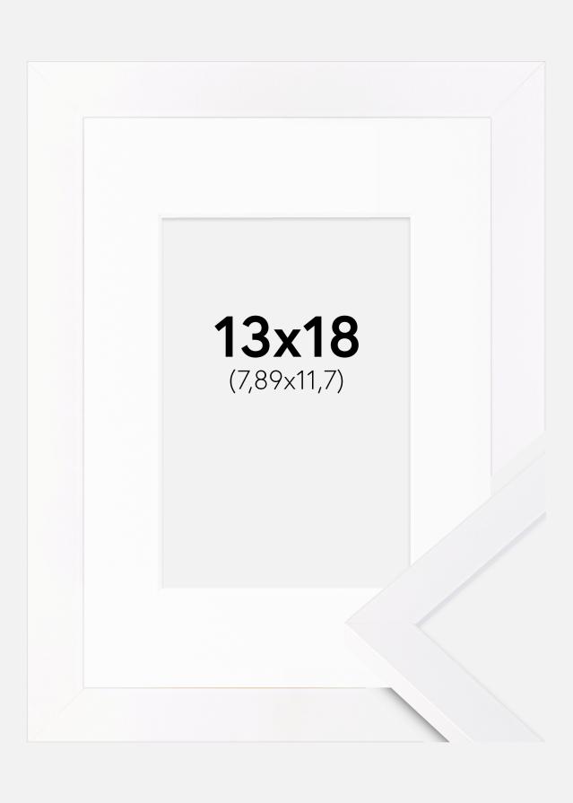 Cornice Selection Bianco 13x18 cm - Passe-partout Bianco 3,5x5 inches