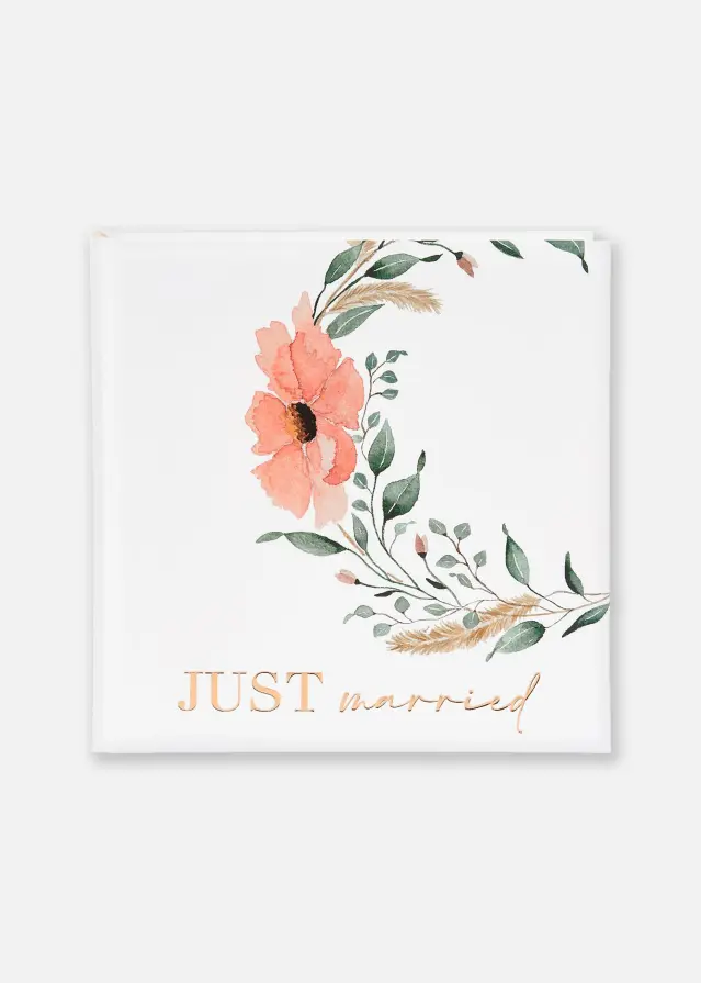 Just married Album di matrimonio - 30x31 cm (60 Pagine bianche / 30 fogli)