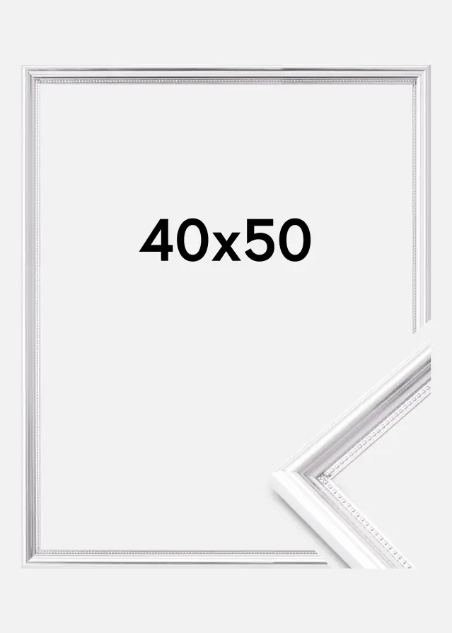 Cornice Gala Vetro acrilico Argento 40x50 cm
