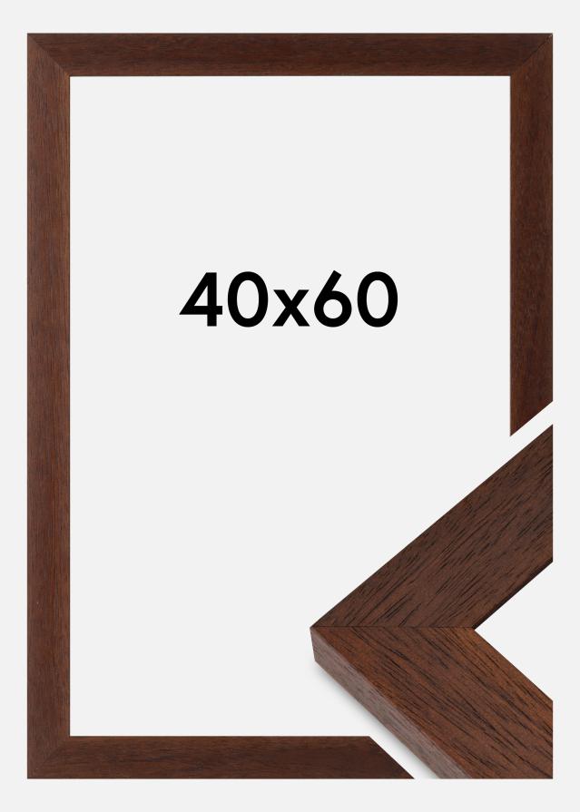 Cornice Juno Vetro Acrilico Teak 40x60 cm