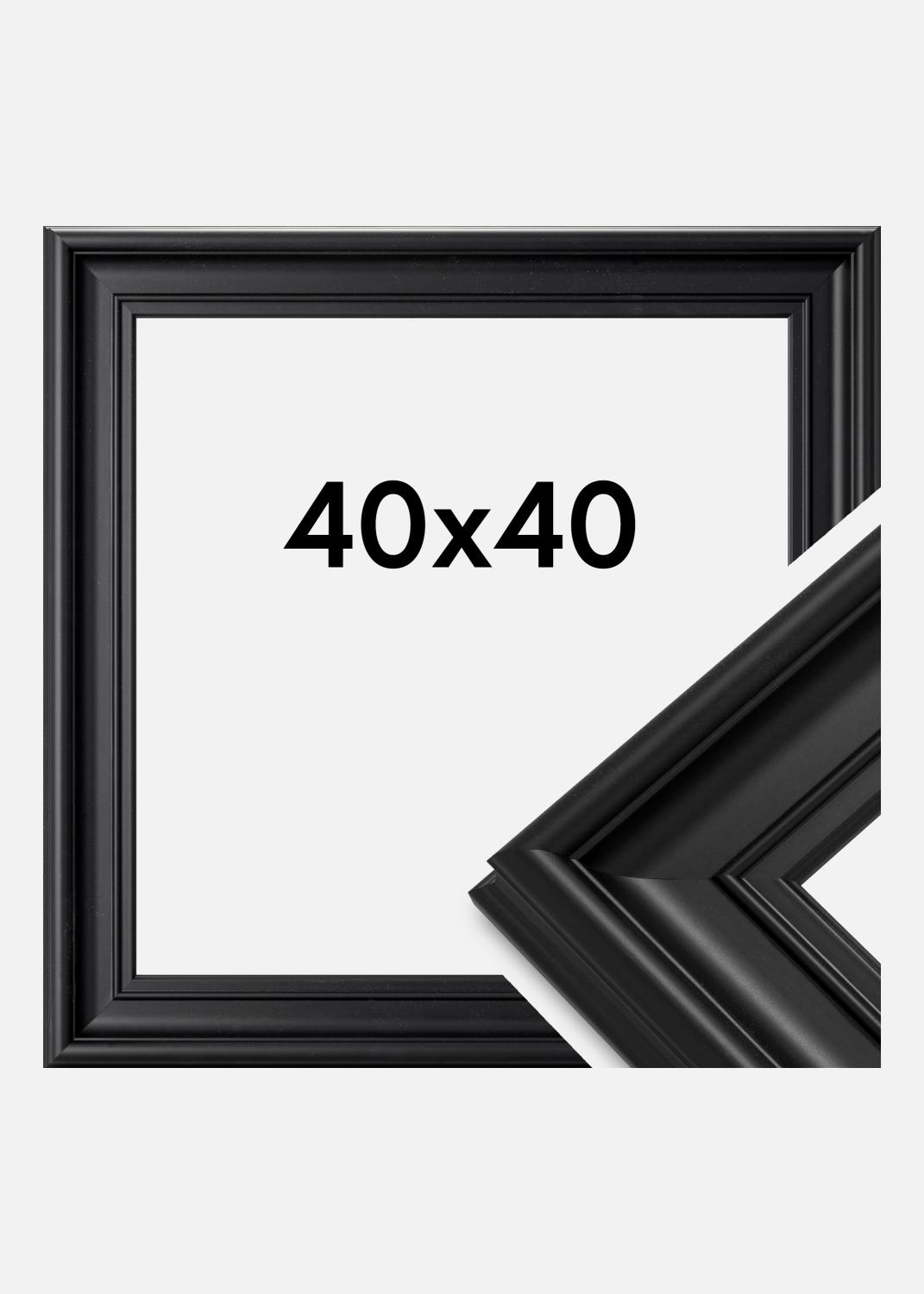 Product Image for Cornice Mora Premium Vetro acrilico Nero 40x40 cm