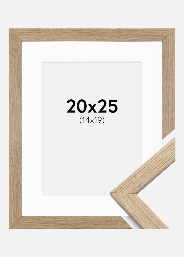 Cornice Stilren Rovere 20x25 cm - Passe-partout Bianco 15x20 cm