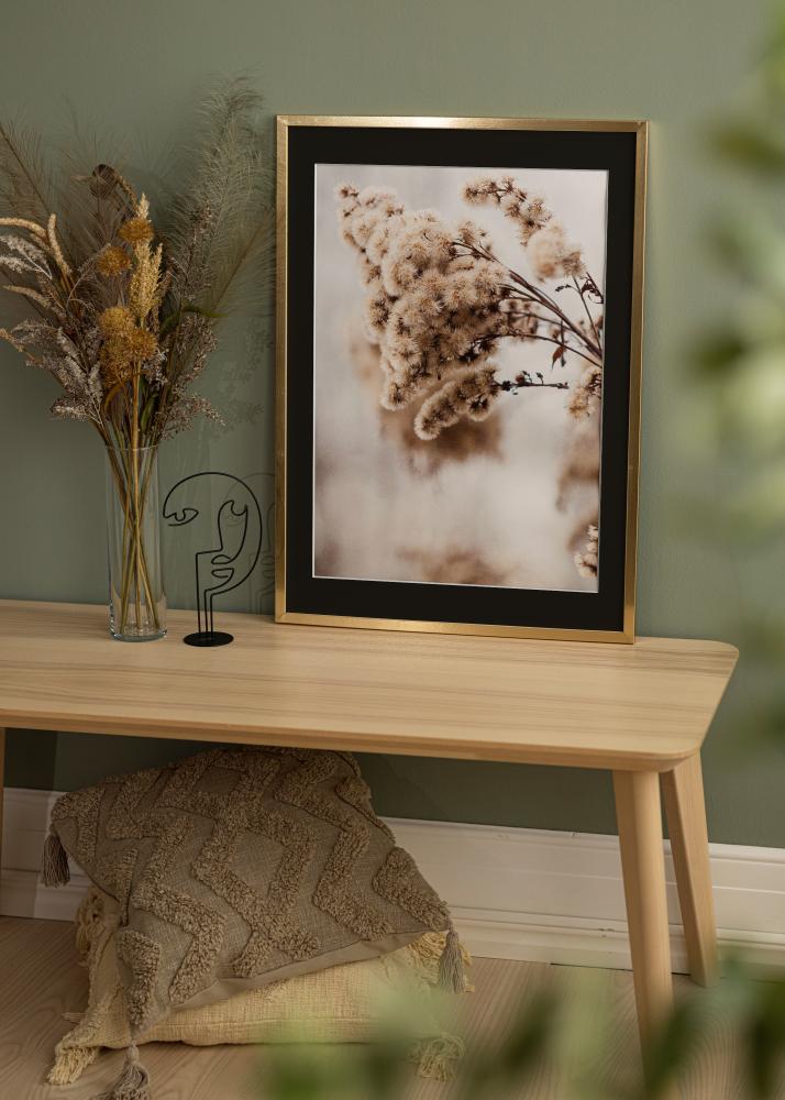 Cornice Trendy Oro 20x30 cm - Passe-partout Nero 10x20 cm