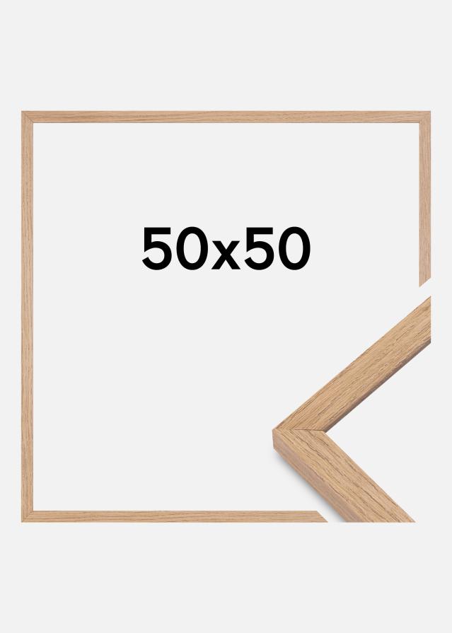 Cornice Montgomery Opaco Vetro antiriflesso Rovere 50x50 cm