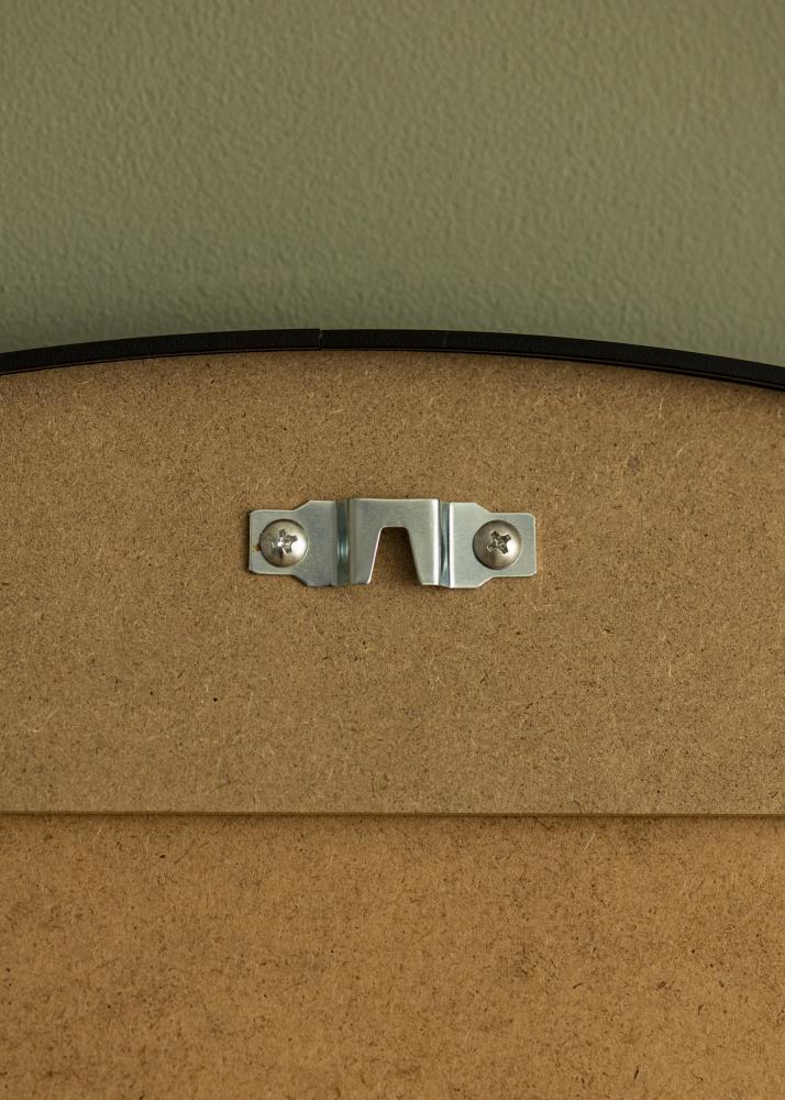 Specchio Modern Nero 80 cm Ø