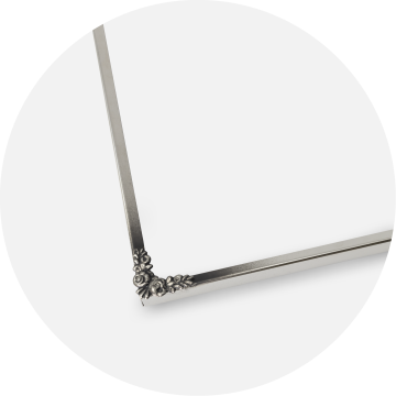 Cornice Rosen Metallo Argento 13x18 cm