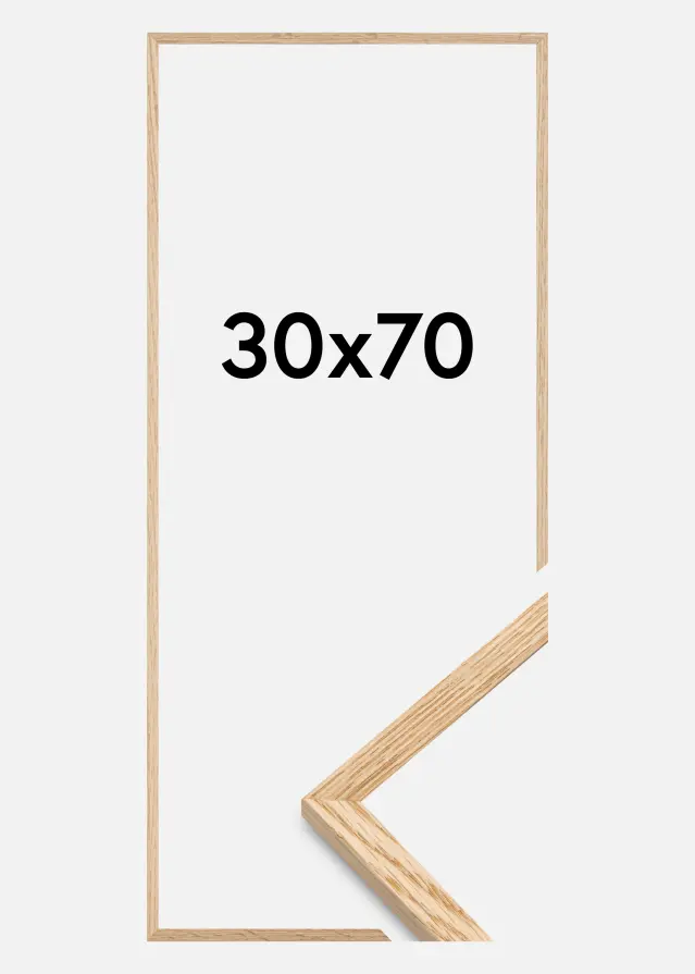 Cornice Quercia Sottile Vetro acrilico 30x70 cm