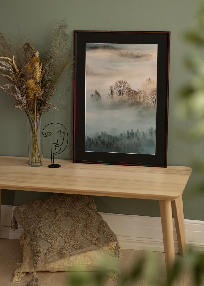 Cornice Horndal Noce 24x30 cm - Passe-partout Nero 18x24 cm