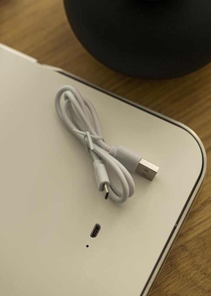 KAILA Specchio per trucco Travel LED Ricaricabile Bianco 17x23 cm