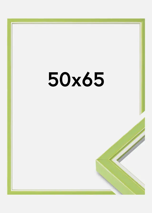 Cornice Diana Acrilico Verde Chiaro 50x65 cm