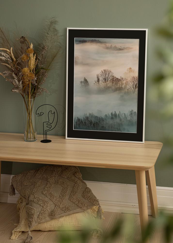 Cornice New Lifestyle Bianco 30x40 cm - Passe-partout Nero 18x27 cm