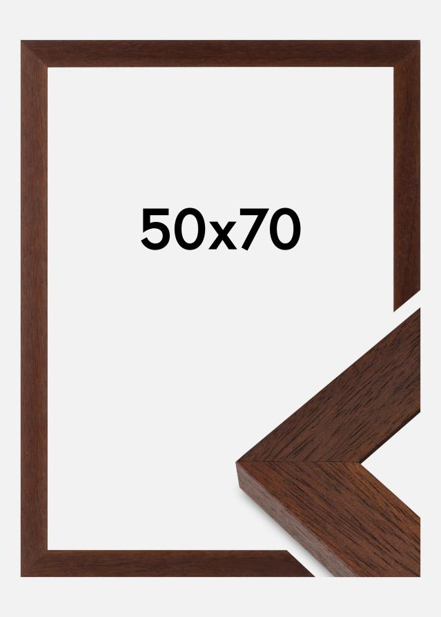 Cornice Juno Vetro Acrilico Teak 50x70 cm