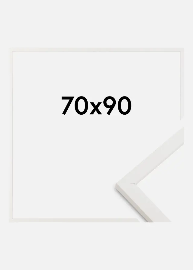 Cornice Trendy Vetro Acrilico Bianco 70x90 cm