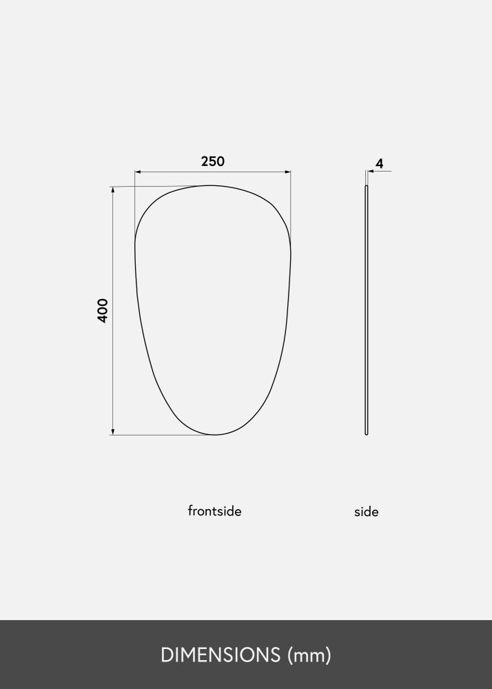 KAILA Specchio Shape II Dark Bronze 25x40 cm