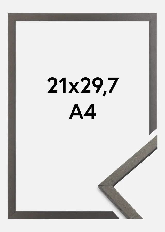 Cornice Edsbyn Vetro acrilico Grafite 21x29,7 cm (A4)