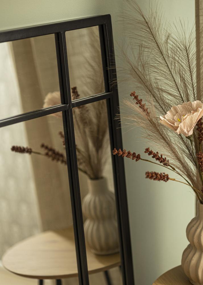 Specchio Window Nero 70x100 cm