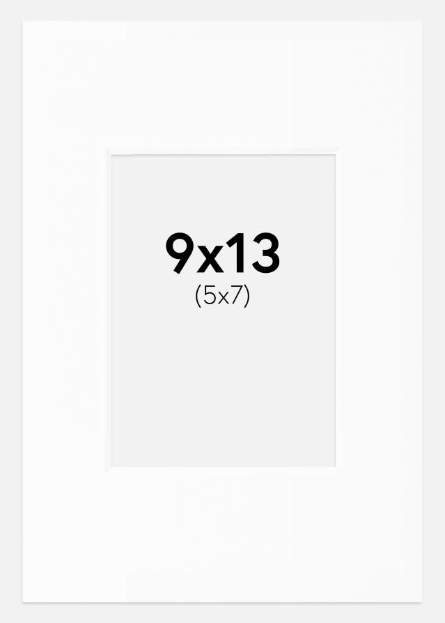 Passe-partout Bianco Standard (Bordo interno bianco) 9x13 cm (5x7)