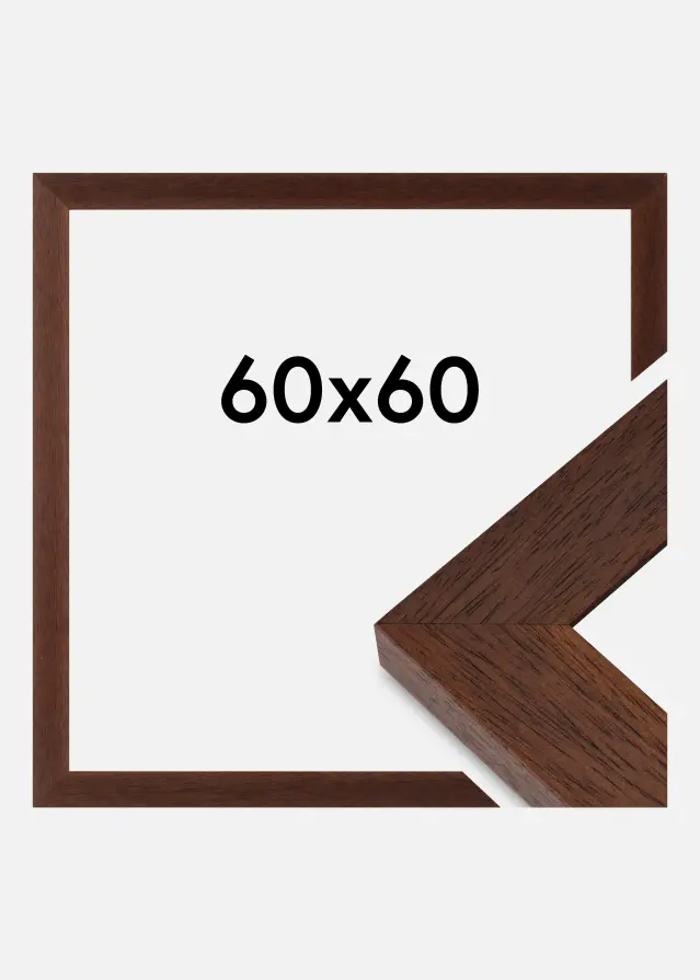 Cornice Juno Vetro Acrilico Teak 60x60 cm