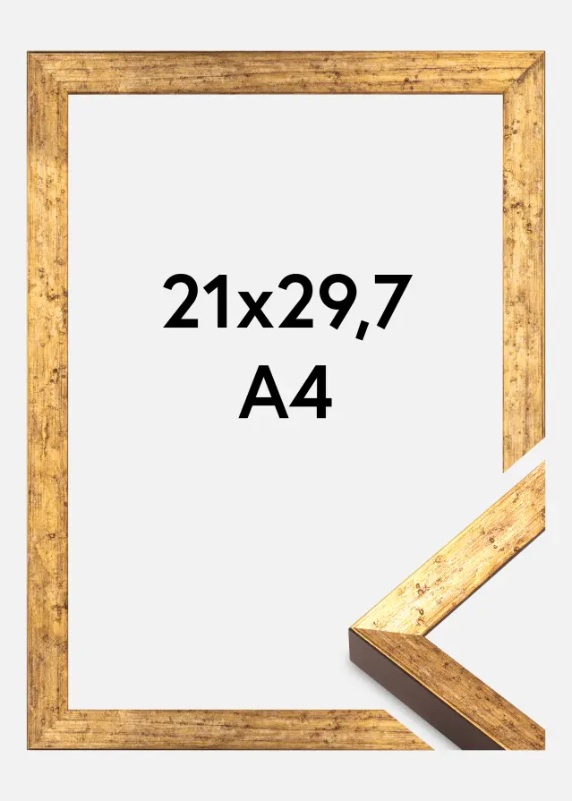 Cornice Dune Acrilico Oro 21x29,7 cm (A4)