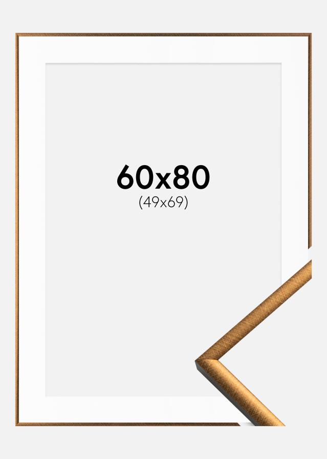 Cornice New Lifestyle Bronzo 60x80 cm - Passe-partout Bianco 50x70 cm