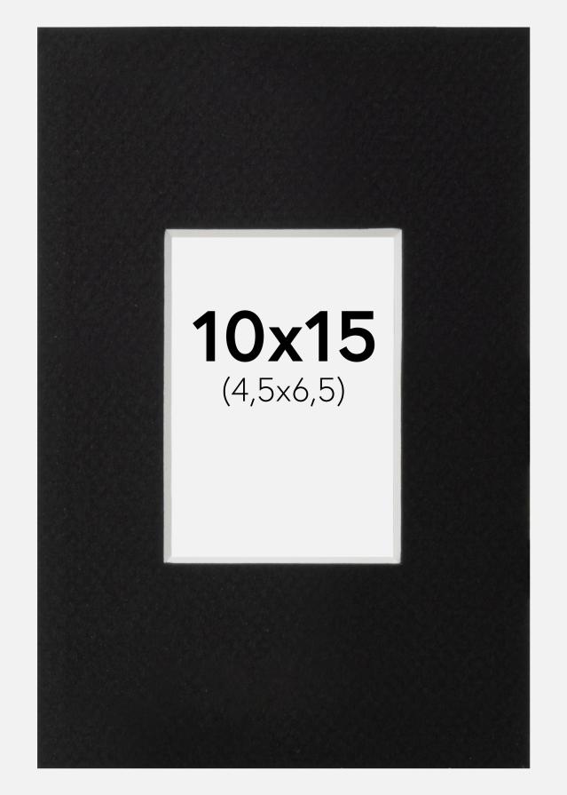 Passe-partout Canson Nero (Bordo interno bianco) 10x15 cm (4,5x6,5)