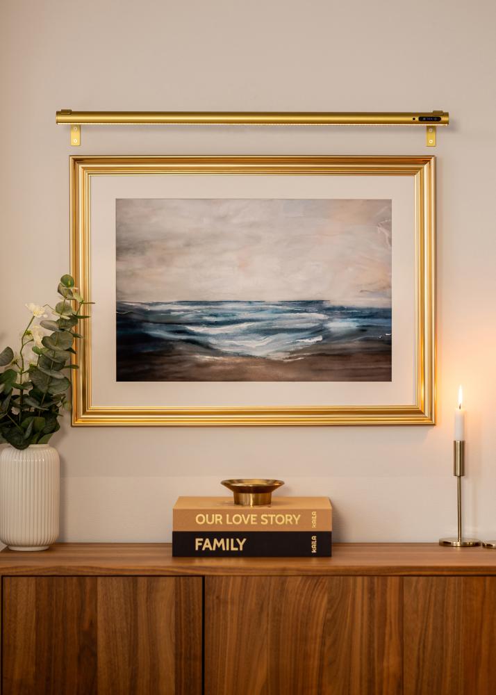 KAILA Brilliance Illuminazione per quadri a batteria 80 cm - Oro