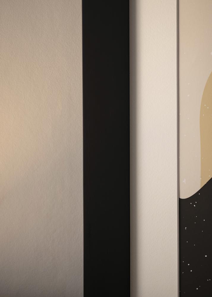 Cornice Härjedalen Vetro acrilico Nero 80x80 cm