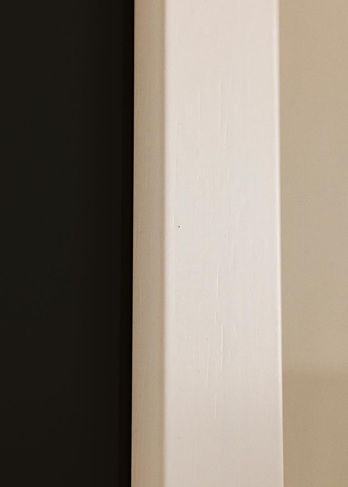 Cornice White Wood 50x100 cm - Passe-partout Nero 30x80 cm