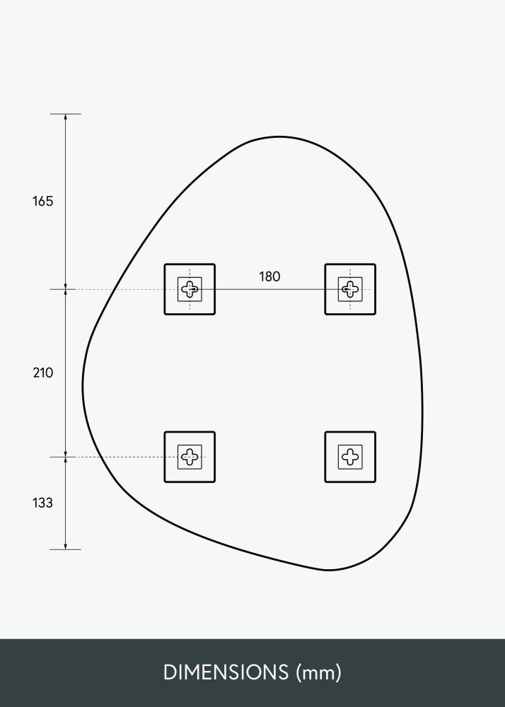 KAILA Specchio Bump 40x51 cm