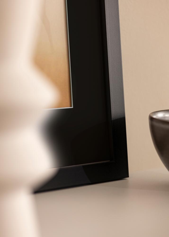 Cornice Black Wood 50x60 cm - Passe-partout Nero 40x50 cm