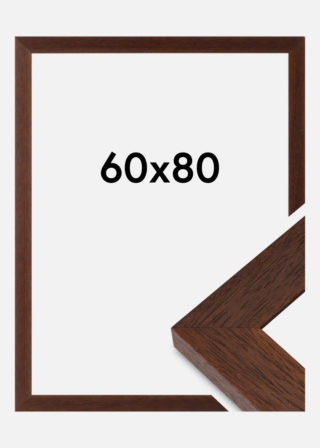 Cornice Juno Vetro Acrilico Teak 60x80 cm