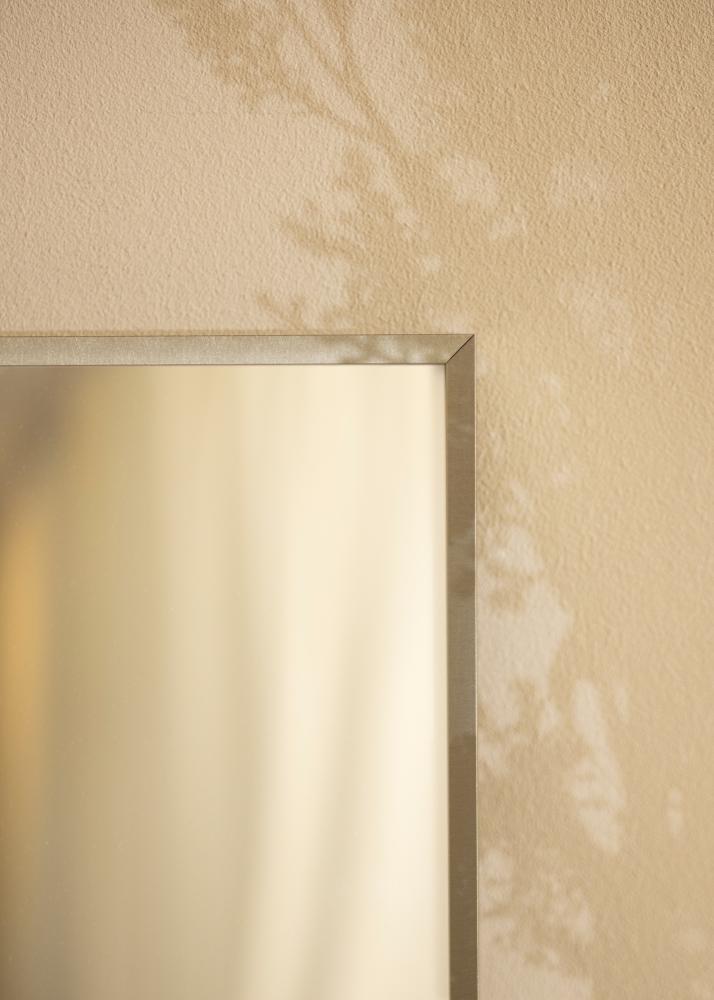 Specchio Nilsen Premium Alpha Spazzolato Acciaio - Misure personalizzate