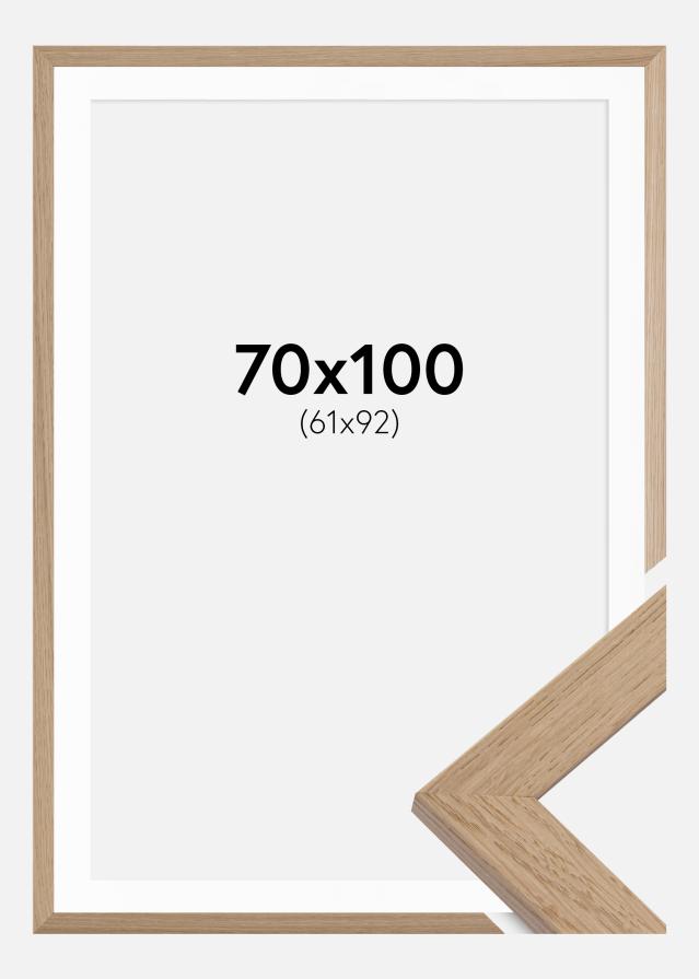 Cornice Trendline Rovere 70x100 cm - Passe-partout Bianco 62x93 cm