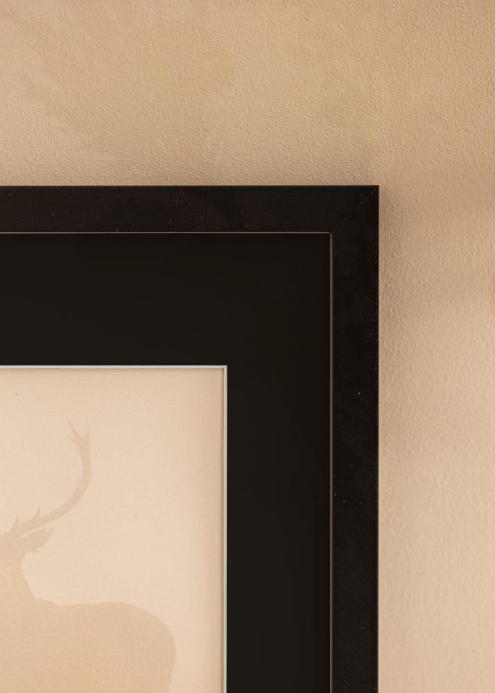 Cornice Black Wood 50x60 cm - Passe-partout Nero 40x50 cm