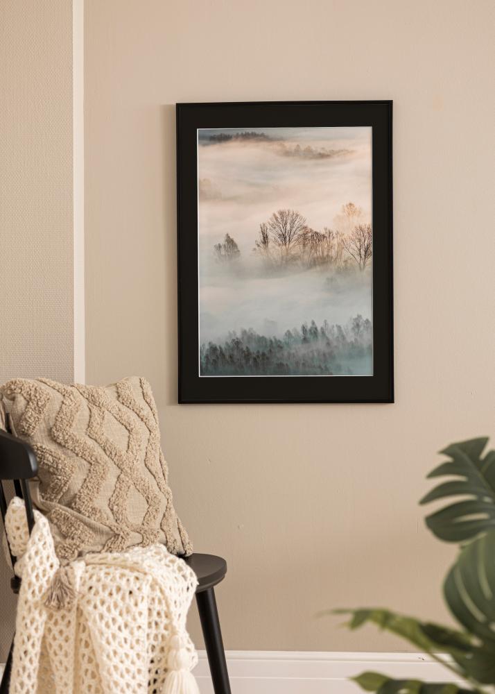 Cornice New Lifestyle Nero opaco 30x40 cm - Passe-partout Nero 18x27 cm