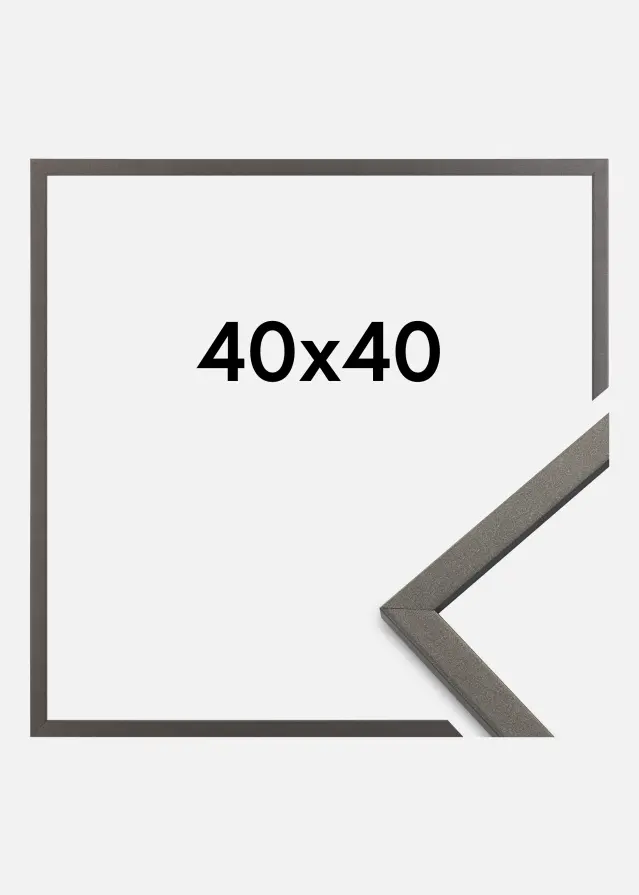Cornice Edsbyn Vetro acrilico Grafite 40x40 cm